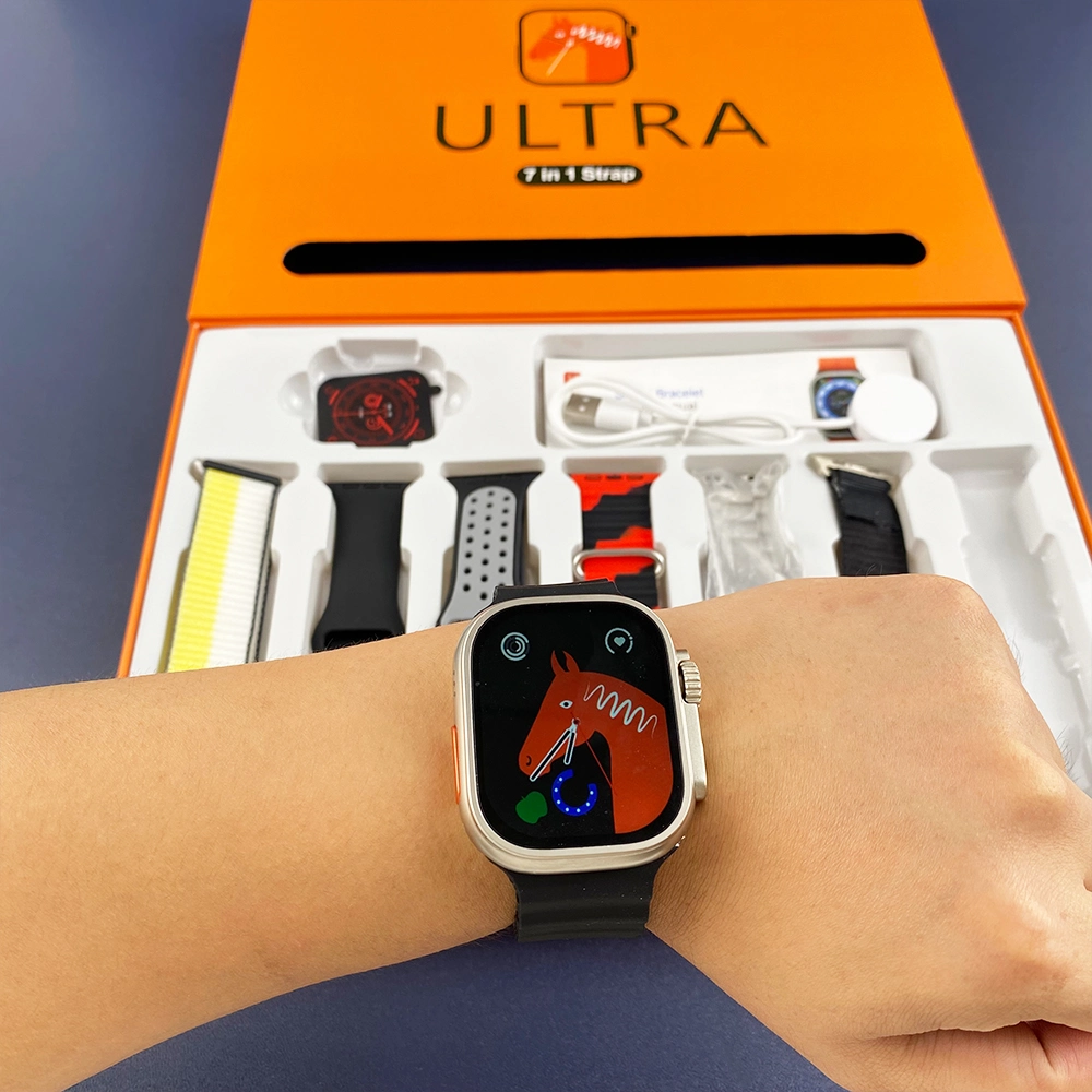 Gift-No-1-7in1-Ultra-Smart-Watch-with-7-Straps-Metal-Ocean-Rubber-Nylon-Wireless-Charger-Bt-Call-7-in-1-Ultra-Smartwatch